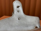 GUCCI MARMONT MEDIUM SHOUDER BAG 26 IN SILVER PATENT CALFSKIN
