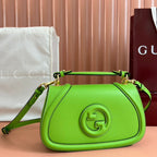 GUCCI 26S BLONDIE BAG 27 IN GREEN CALFSKIN