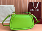 GUCCI 26S BLONDIE BAG 32 IN GREEN CALFSKIN