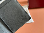 GUCCI INTERIOR  PASSPORT CASE 12 IN GREY CALFSKIN
