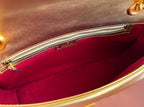 GUCCI MARMONT MEDIUM SHOUDER BAG 26 IN YELLOW GLOSSY CALFSKIN