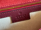 GUCCI LARGE BLONDIE SHOULDER BAG 29.5 IN RED PATENT CALFSKIN