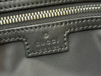 GUCCI SMALL CROSSBODY BAG 19 IN BLACK CANVAS MONOGRAM LOGO