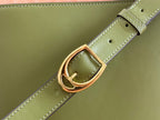 GUCCI 73 MEDIUM BUCKET BAG 27.5 IN GREEN SMOOTH CALFSKIN