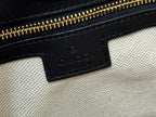 GUCCI 73 MEDIUM BUCKET BAG 27.5 IN BLACK SMOOTH CALFSKIN