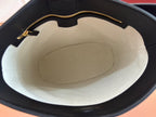 GUCCI 73 MEDIUM BUCKET BAG 27.5 IN BLACK SMOOTH CALFSKIN