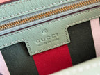 GUCCI EMBLEM WALLET  MONOGRAM 20 IN SAGE GREEN SMOOTH CALFSKIN