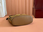 GUCCI 73 SMALL BUCKET BAG 20 IN BROWN SOFT SUEDE AND CALFSKIN