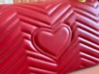 GUCCI MARMONT SHOULDER BAG 31 IN RED CALFSKIN GOLD CHAIN