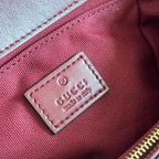 GUCCI GO SMALL SHOULDER BAG 21.5 IN ROSSO ANCORA RED  CANVAS