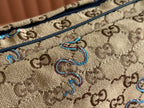 GUCCI OPHIDIA BELT BAG 34 IN LIGHT BROWN  CANVAS