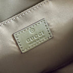 GUCCI SMALL CROSSBODY BAG 23.5 IN FOREST GREEN  CANVAS