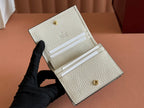 GUCCI MARMONT BI-COLOUR CARD CASE WALLET 11 IN BEIGE EBONY  CANVAS WHITE CALFSKIN