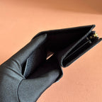 GUCCI MARMONT SMALL WALLET 11 BLACK IN CALFSKIN