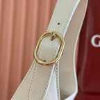 GUCCI JACKIE SMALL SHOULDER BAG 27 IN WHITE CALFSKIN GOLD HARDWARE