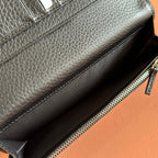 GUCCI LONG CARD 19 BLACK IN CALFSKIN CASE WITH  LOGO