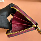 GUCCI 25S MARMONT WALLET 19 IN RED CALFSKIN GOLD HARDWARE