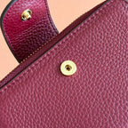 GUCCI 25S MARMONT WALLET 13 IN RED CALFSKIN GOLD HARDWARE