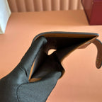 GUCCI 25S MARMONT WALLET 13 IN BROWN CALFSKIN GOLD HARDWARE
