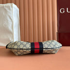 GUCCI 25S EPILOGUE BAG 30 IN BEIGE AND BLACK CALFSKIN