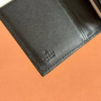 GUCCI 25S MARMONT WALLET BAG 10 IN BLACK CALFSKIN