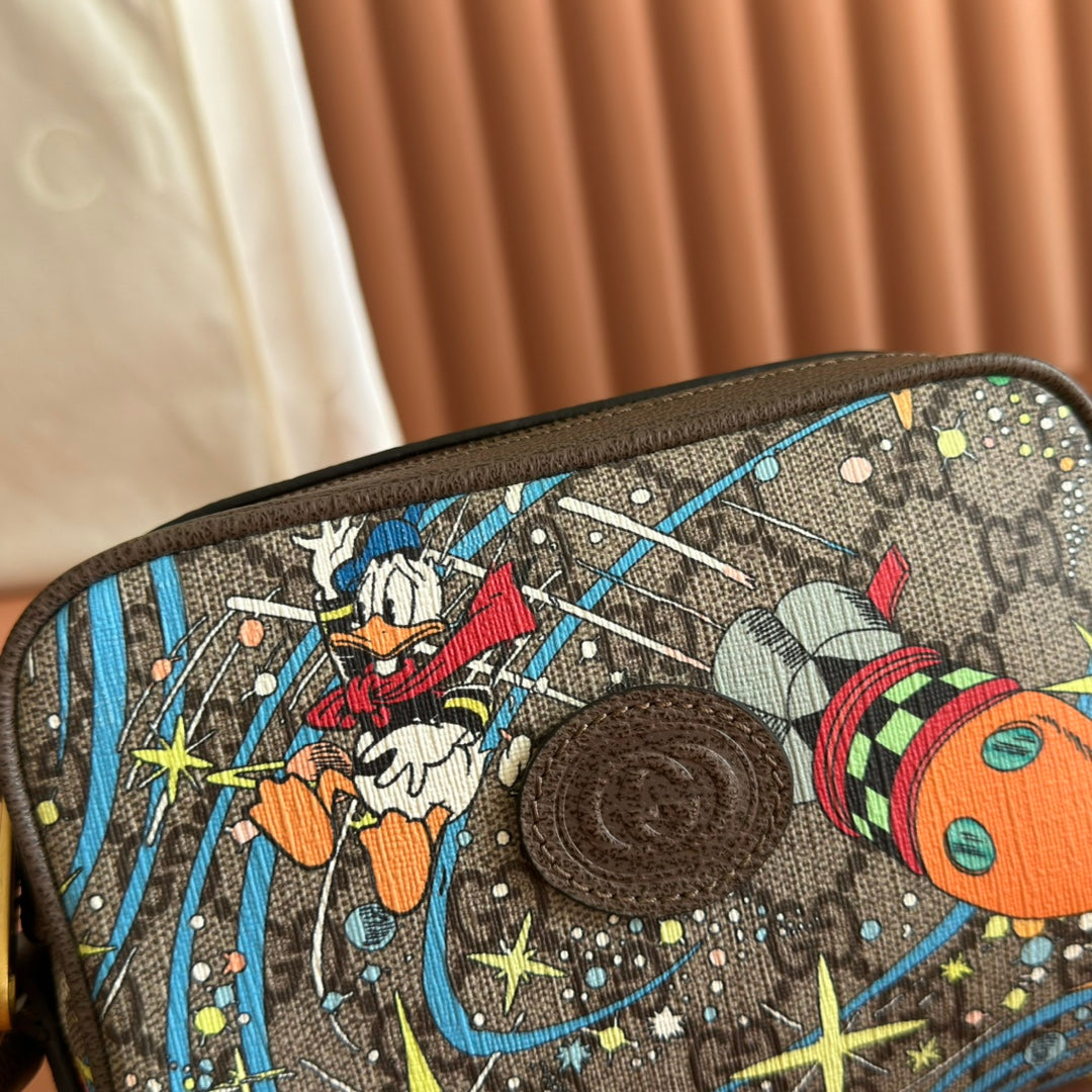 GUCCI 25S SHOULDER BAG 18 CM IN MULTICOLOR CALFSKIN