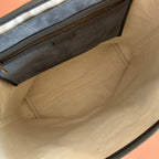 GUCCI 25S OPHIDIA MEDIUM TOTE 36 CM IN GREY SUEDE