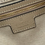 GUCCI 26S SHOULDER BAG 25 IN BEIGE COATED CANVAS