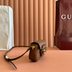 GUCCI 26S HORSEBIT 1955 BAG 13 IN BROWN CALFSKIN