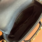 GUCCI 26S HORSEBIT 1955 BAG 13 IN BLACK CALFSKIN
