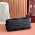 GUCCI 26S SHOULDER BAG 31 IN BLACK CALFSKIN