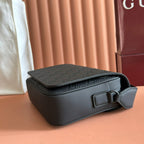 GUCCI 25S SUPREME MESSENGER BAG 26 CM IN BLACK CALFSKIN