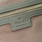GUCCI 26S TOP HANDLE BAG 35 IN DARK GREY SUEDE