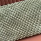 GUCCI 26S SHOULDER BAG 38 IN LIGHT GREEN EMBOSSED SUEDE
