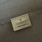 GUCCI 26S MESSENGER CROSSBODY BAG 28 IN CHARCOAL GRAY CANVAS