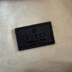 GUCCI 26S GIGLIO TOP HANDLE BAG 19 IN BLUE AND WHITE DENIM