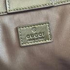 GUCCI 26S  MARMONT TOTE BAG 30 IN MOSS GREEN CALFSKIN