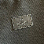 GUCCI 26S CROSSBODY BAG 28 IN BLACK EMBOSSED CALFSKIN