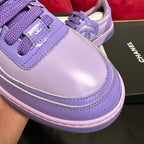 CHANEL TRAINERS IN LIGHT PURPLE SHINY CALFSKIN