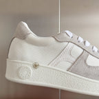 HERMES BOOMERANG SNEAKERS LIGHT GRAY MIX WHITE SUEDE