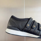 CHANEL MARY JANE SNEAKER IN BLACK LAMBSKIN