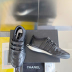 CHANEL MARY JANE SNEAKER IN BLACK LAMBSKIN