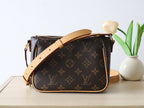 LOUIS VUITTON LV 25S SHOULDER BAG 19 IN BROWN MONOGRAM CALFSKIN GOLD HARDWARE