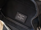 LOUIS VUITTON LV 25S MONTSOURIS VIBE 35 IN BLACK LAMBSKIN SILVER HARDWRE