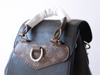 LOUIS VUITTON LV 25S MONTSOURIS VIBE 35 IN BLACK LAMBSKIN SILVER HARDWARE