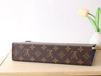 LOUIS VUITTON LV 25S POCHETTE VOYAGE 26 IN INDIGO BLUE MONOGRAM MACASSAR COATED CANVAS