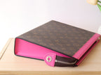 LOUIS VUITTON LV 25S POCHETTE VOYAGE 26 IN PONDICHERY PINK MONOGRAM MACASSAR COATED CANVAS