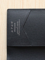 LOUIS VUITTON DOLL PASSPORT WALLET IN BLACK MIX COLORFUL CALFSKIN