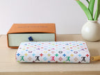 LOUIS VUITTON ZIPPY WALLET 19 IN WHITE MIX COLORFUL CALFSKIN