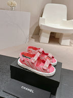 CHANEL DAD SANDALS IN BLUSH PINK CALFSKIN